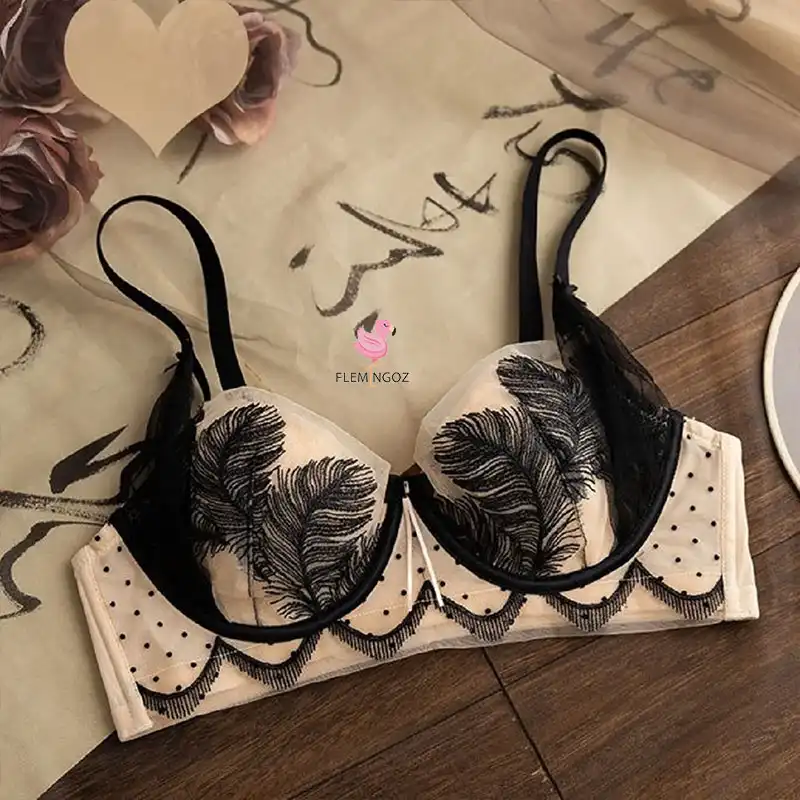 Midnight Feather Bra & Panty Set - Image 3